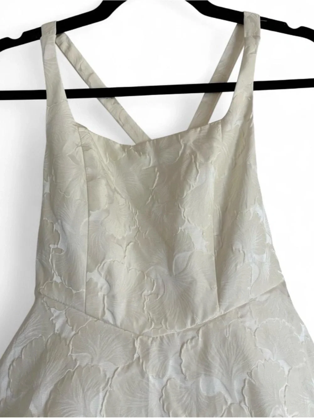 Azazie flower girl formal dress size 12 years off white